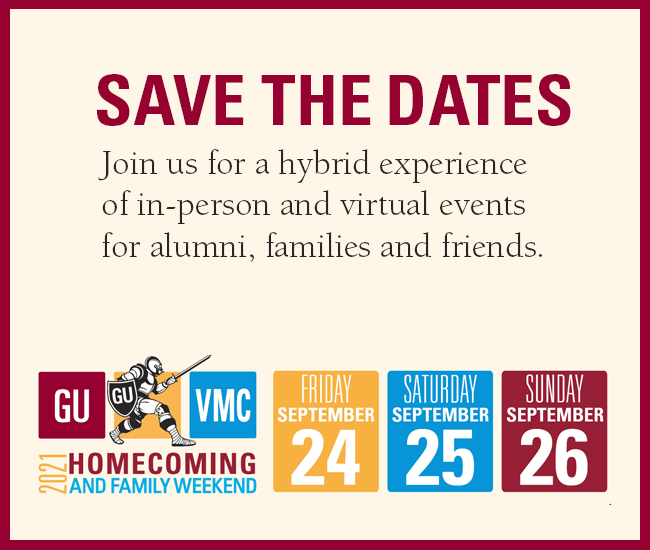 Save the Dates: 2021 Homecoming and Family Weekend: Join Us for a hybrid experience of in-person and virtual events, September 24-26